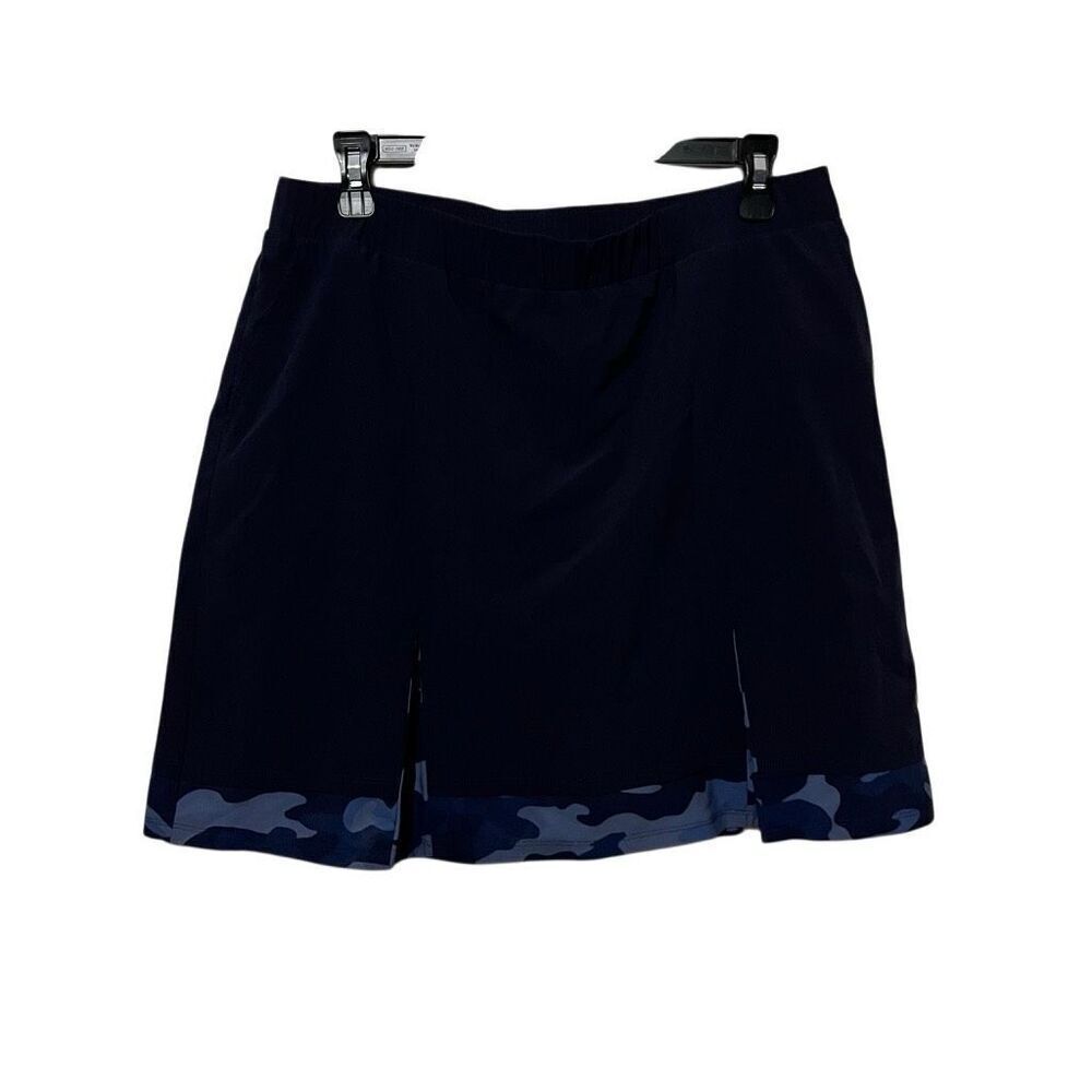 Chicos zenergy Women’s skort blue camo athletic golf skirt athleisure Size 8